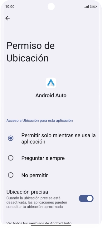 Pulsa el ajuste deseado.