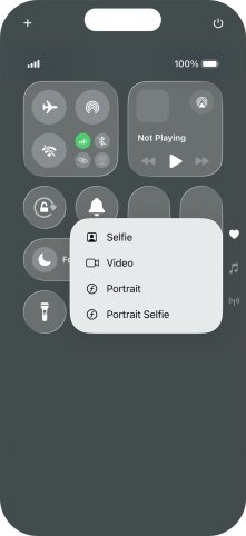 Press and hold the required function to see more actions.