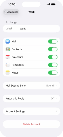 Press Account Settings.