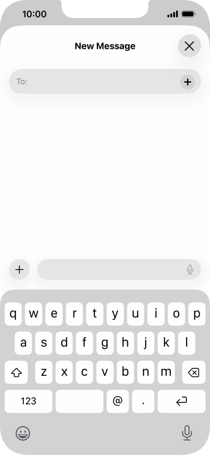 Press To: and key in the first letters of the recipient's name.
