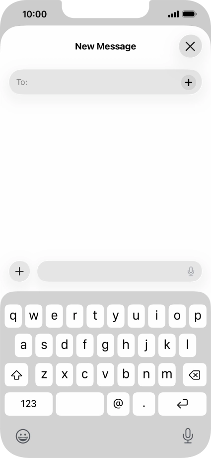 Press To: and key in the first letters of the recipient's name.