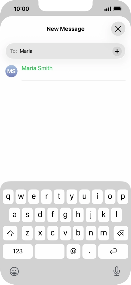 Press the required contact.