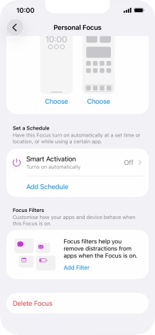 Press the required screen type and follow the instructions on the screen to select the required settings.