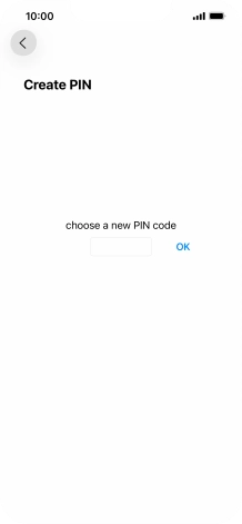 Key in a new four-digit PIN and press OK.