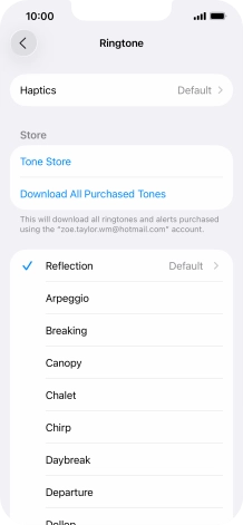 Press the required ring tones to hear them.