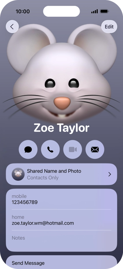 Slide your finger upwards starting from the bottom of the screen to return to the home screen.