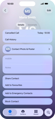 Press Block Contact.