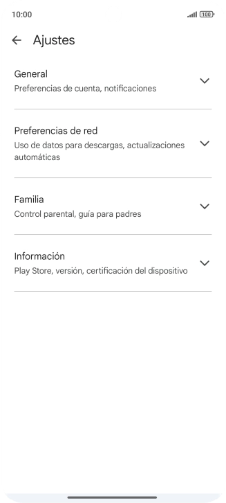Pulsa Preferencias de red.