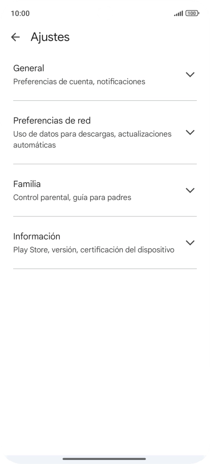 Pulsa Preferencias de red.