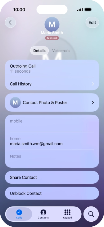 Slide your finger upwards starting from the bottom of the screen to return to the home screen.