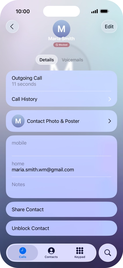 Slide your finger upwards starting from the bottom of the screen to return to the home screen.