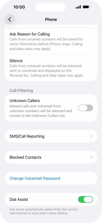 Press Silence to turn on the function.