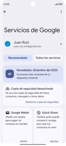 Pulsa Todos los servicios.