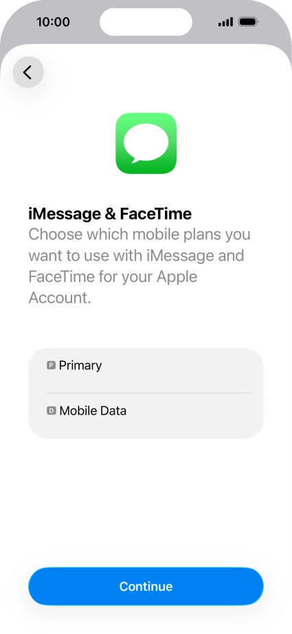 Press the required price plan.