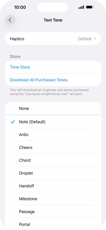 Press the required message tones to hear them.