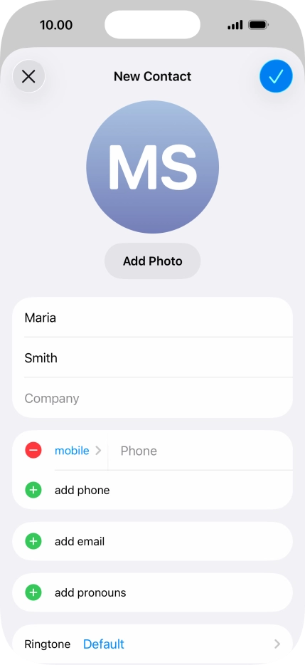 Press Phone and key in the required phone number.