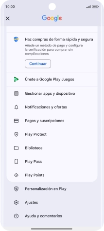 Pulsa Gestionar apps y dispositivo.