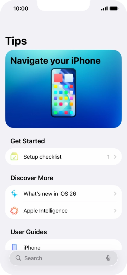 Slide your finger upwards starting from the bottom of the screen to return to the home screen.