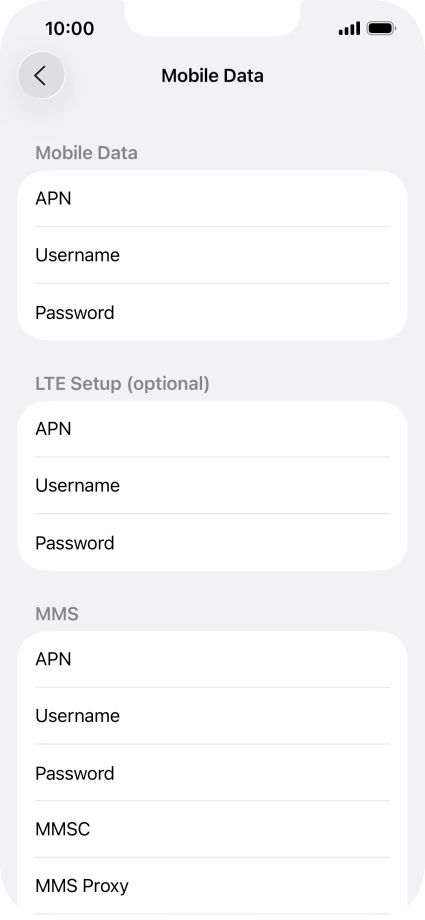 Press APN and key in wap.vodafone.co.uk.
