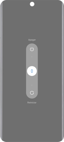 Pulsa el círculo y arrástralo hacia arriba.