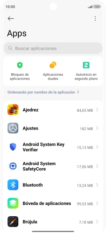 Pulsa la app deseada.