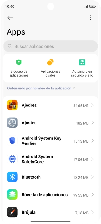 Pulsa la app deseada.