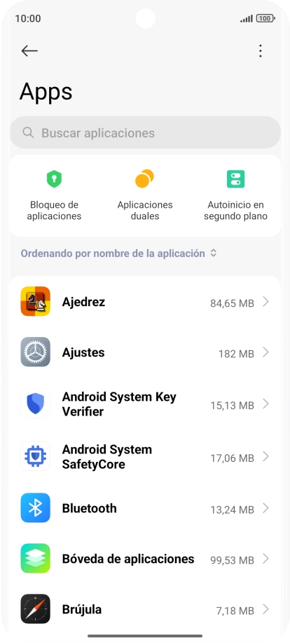 Pulsa la app deseada.