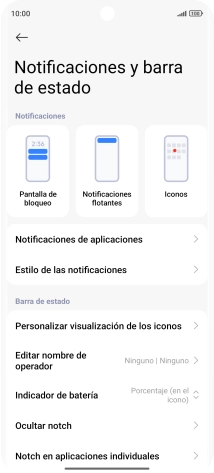 Pulsa Notificaciones de aplicaciones.
