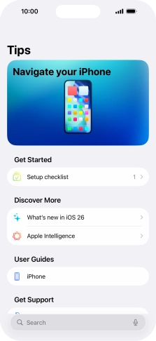 Slide your finger upwards starting from the bottom of the screen to return to the home screen.