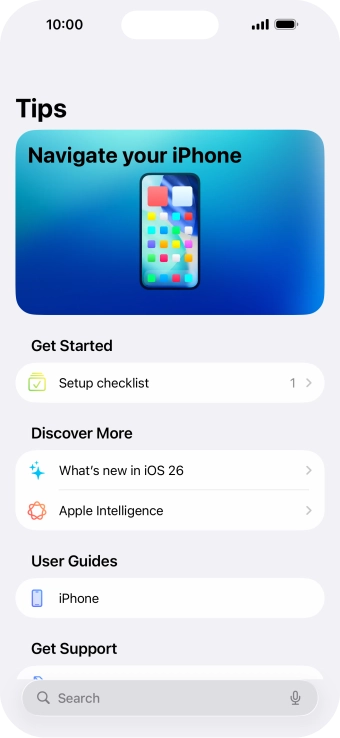 Slide your finger upwards starting from the bottom of the screen to return to the home screen.