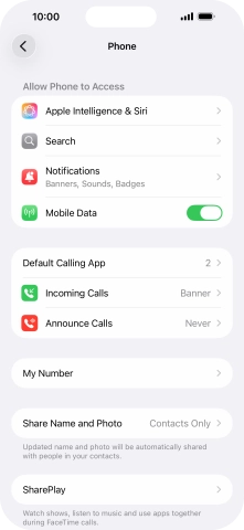 Press Announce Calls.
