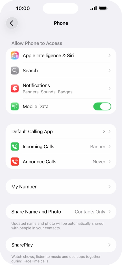Press Announce Calls.