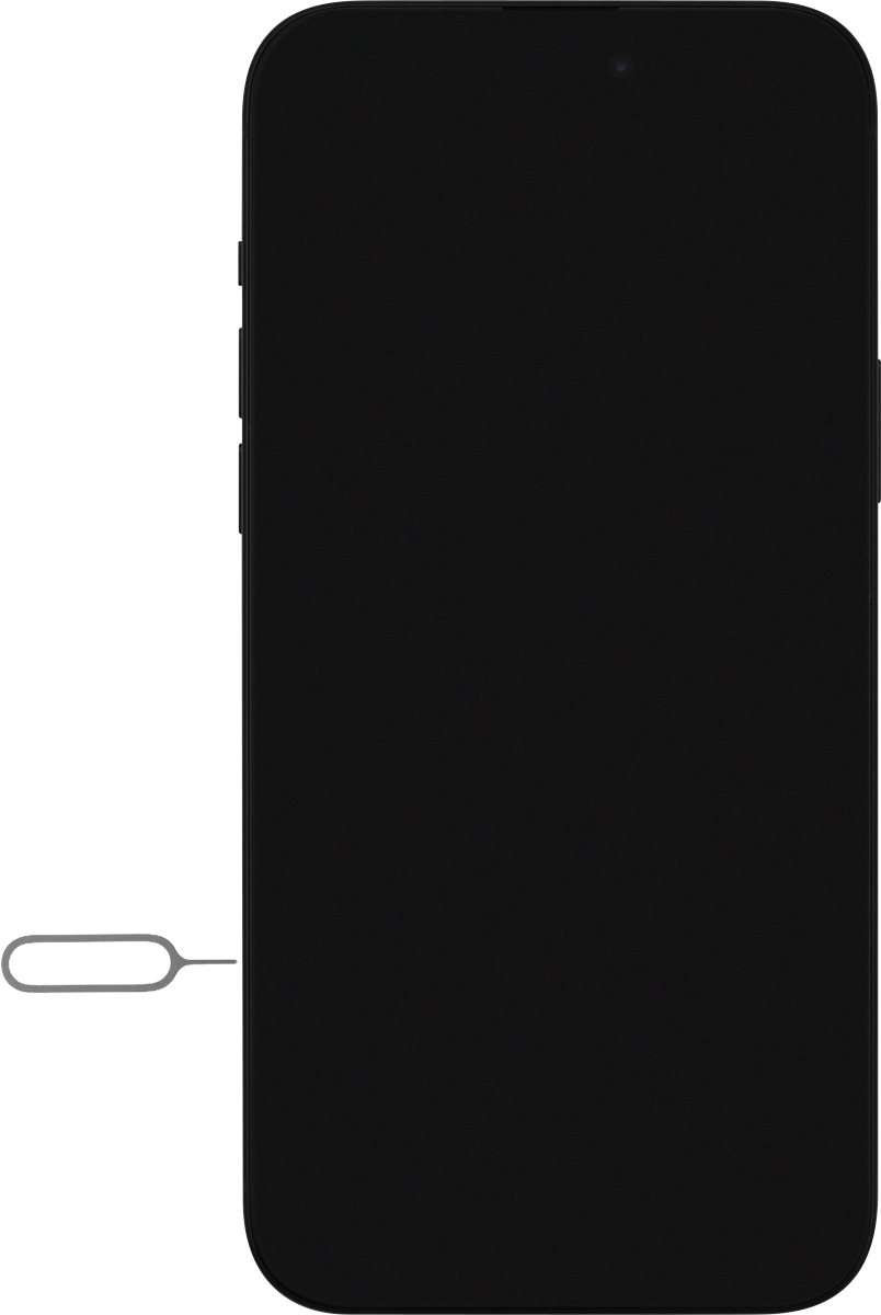 Find the opener for the SIM holder.