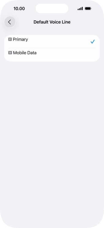 Press the required price plan.