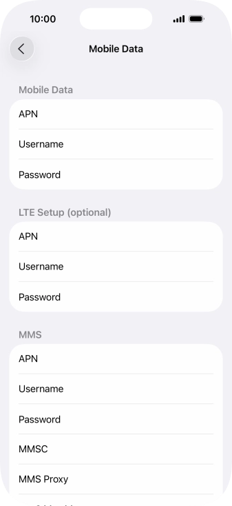 Press APN and key in wap.vodafone.co.uk.