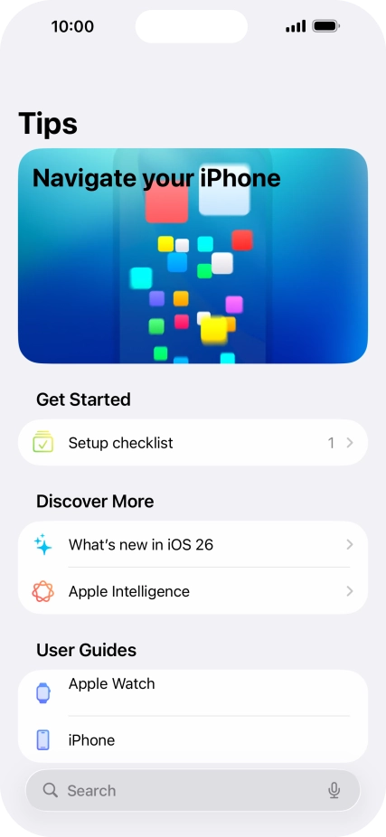 Slide your finger upwards starting from the bottom of the screen to return to the home screen.