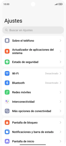 Pulsa Redes móviles.