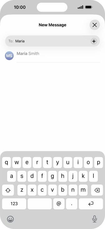 Press the required contact.