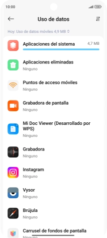 Pulsa la lista desplegable.