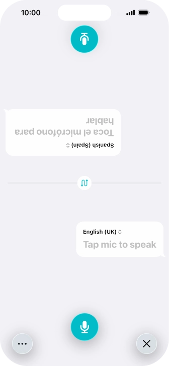 Press the end icon to end two-way view.