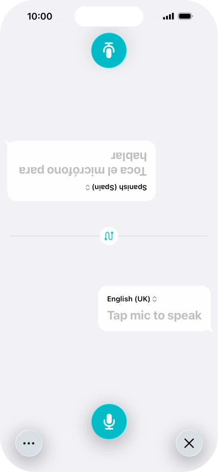 Press the end icon to end two-way view.
