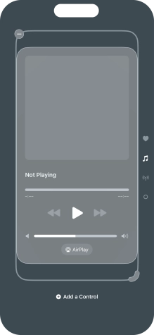 Press the remove icon on the required Control Centre page to remove it from Control Centre.