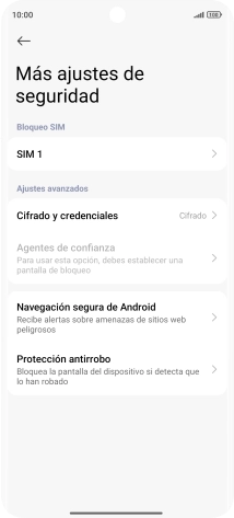 Pulsa el nombre de la tarjeta SIM.