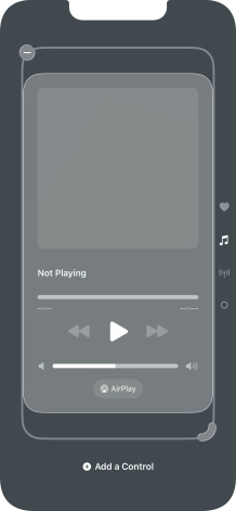 Press the remove icon on the required Control Centre page to remove it from Control Centre.