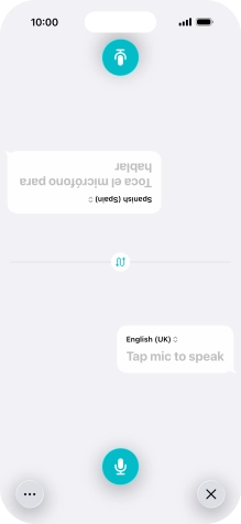 Press the end icon to end two-way view.