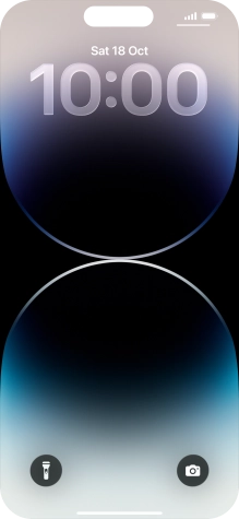 Slide your finger upwards starting from the bottom of the screen.