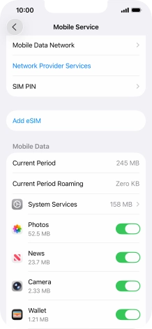 Press Mobile Data Network.