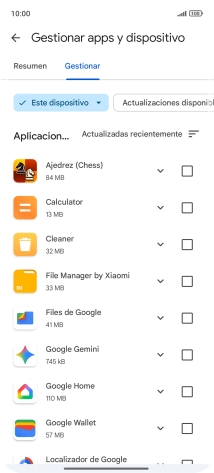Pulsa la app deseada.