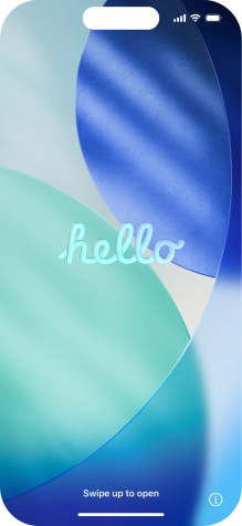 Slide your finger upwards starting from the bottom of the screen.