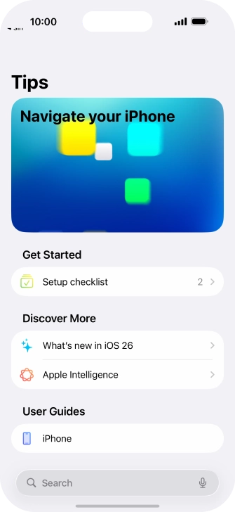 Slide your finger upwards starting from the bottom of the screen to return to the home screen.